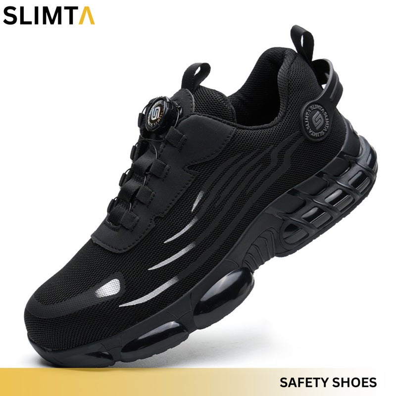 SLIMTA® S804 Steel Toe Safety Shoes for Men & Women, Lightweight Breathable Non-Slip Puncture-Resistant Work Sneakers - Image 1